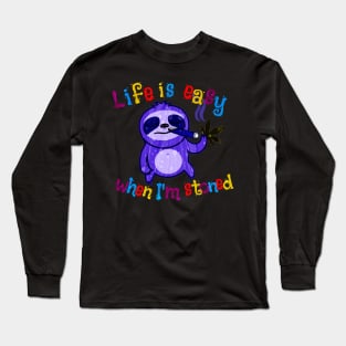 Stoned Sloth Long Sleeve T-Shirt